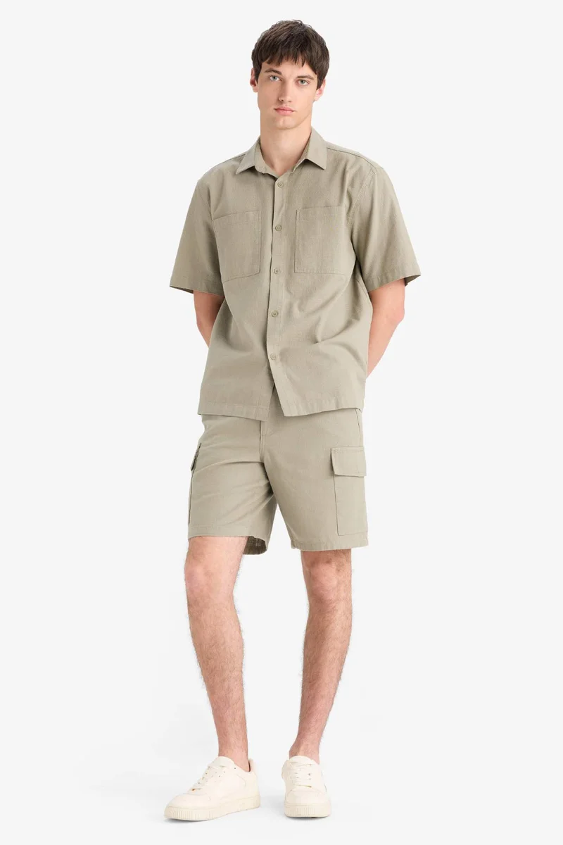 ديفاكتو Relax Fit Summer Short Sleeve Shirt