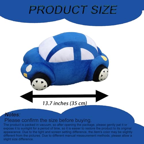 XiRiDa Car Plush Stuffed Pillow Plushie Car Shaped Toy Blue Stuff Gifts for Kids 137 - Image 5
