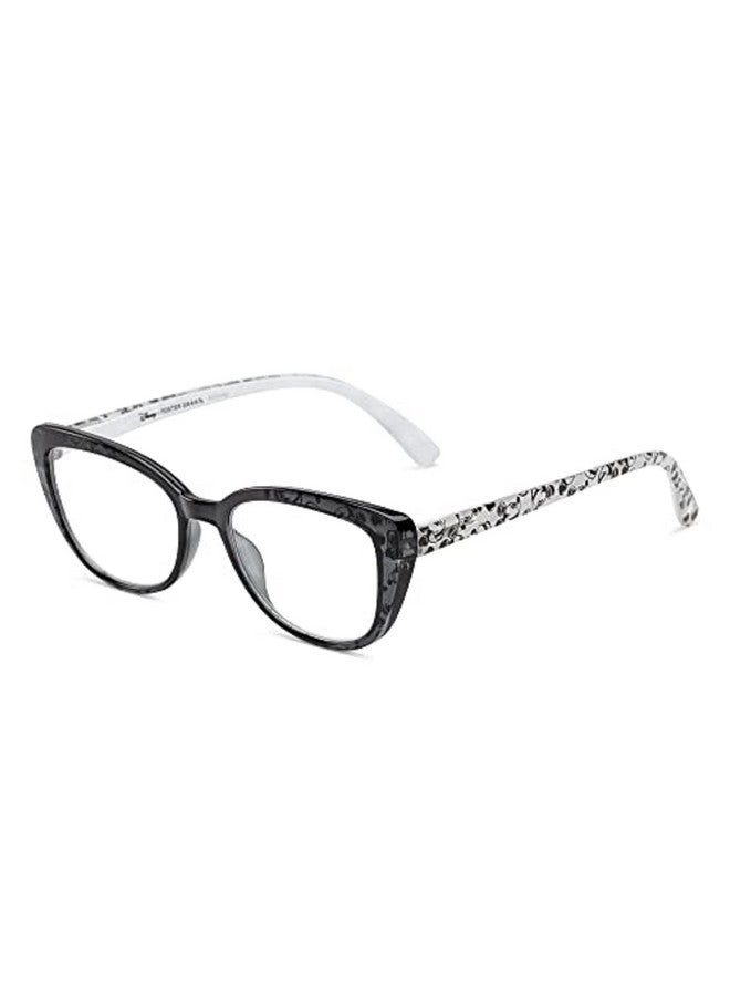 Foster Grant Disney X Women'S Dreamer Cateye Reading Glasses Black And Crystal With Mickey Mouse Print 48 Mm + 2  - Image 1