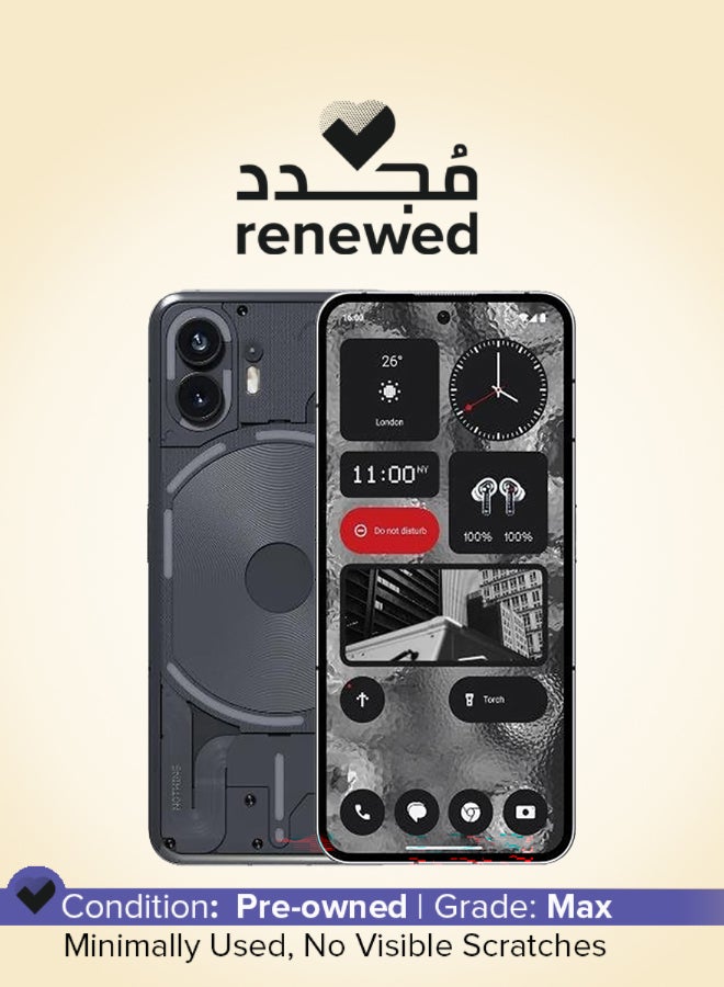 Nothing Renewed - Phone 2 Dual SIM Dark Grey 12GB RAM 256GB 5G - International Version - Image 1