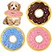 Suilung 3 Pcs Floating Dog Toys Durable Oxford Fabric Dog Water Toy Donut Pet Pool Toys for Small Medium Puppy Dogs Outdoor Summer Pool Interactive Playing Fetch - Image 3