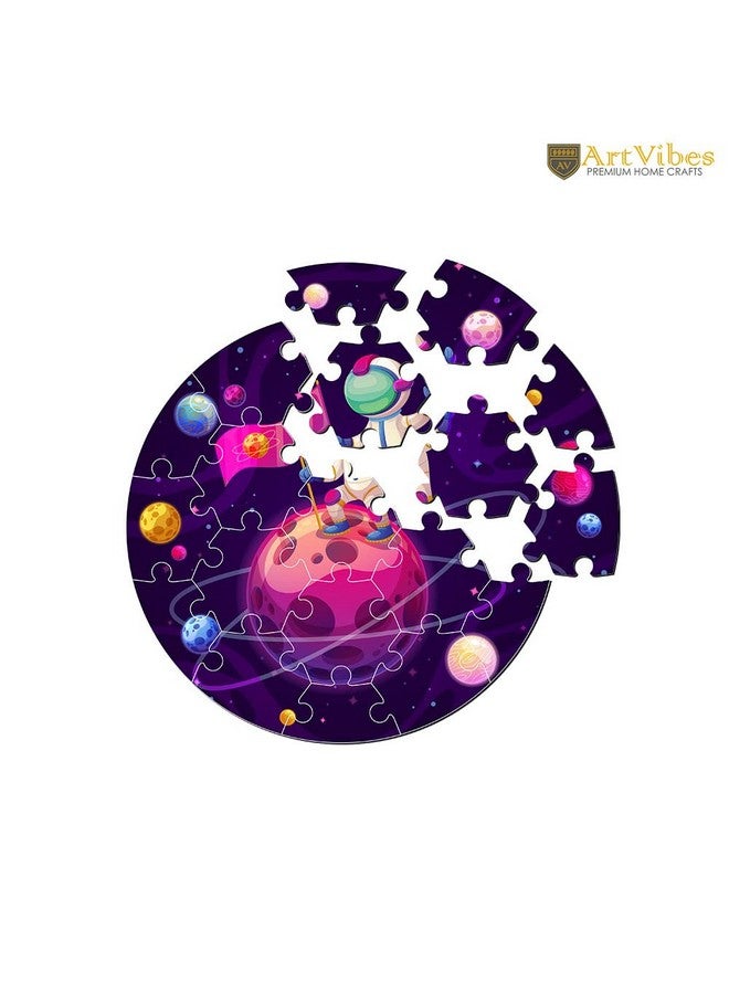 Artvibes Artvibes Wooden Premium Astronaut on The Planet Puzzles for Kids | Puzzles for Kids Age 2 and 3 | 19 Piece Puzzles | Toddlers Wooden Puzzle | Fun Learning Brain Booster for Little Champions (PZ_703N)  - Image 4