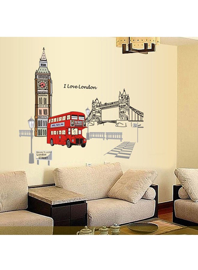 نيبمينينت ملصق حائط يمثل معالم مدينة لندن متعدد الألوان 60x90سنتيمتر - Image 1