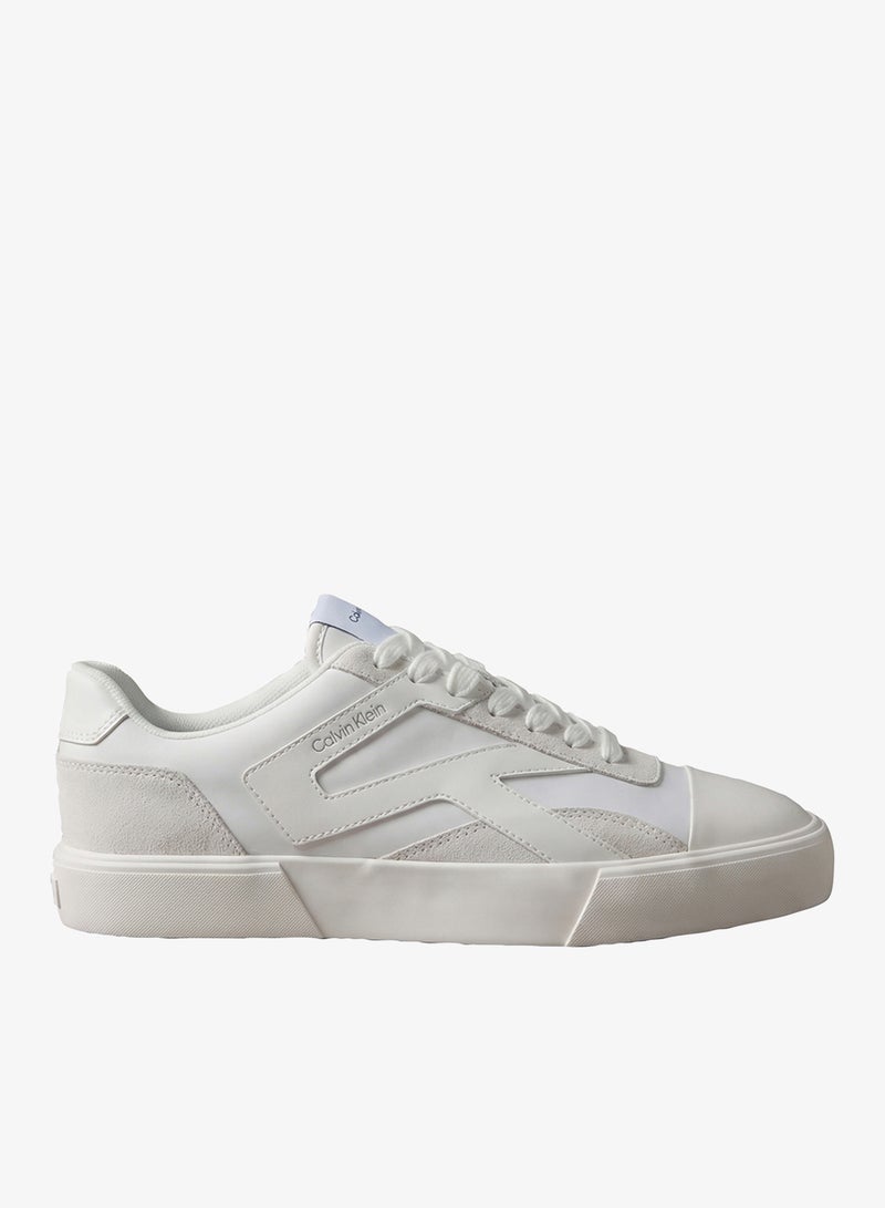 CALVIN KLEIN Stripe Vulcanised Leather Sneakers - Image 1