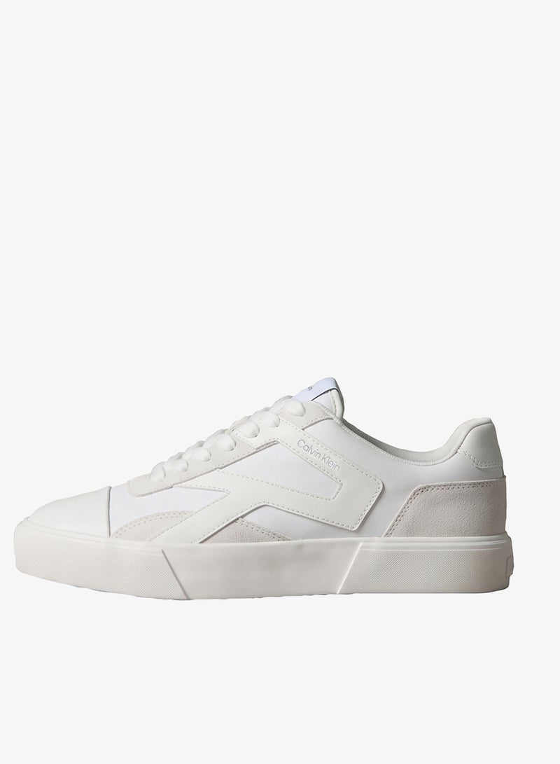 CALVIN KLEIN Stripe Vulcanised Leather Sneakers - Image 2