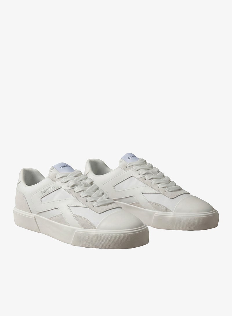 CALVIN KLEIN Stripe Vulcanised Leather Sneakers - Image 3