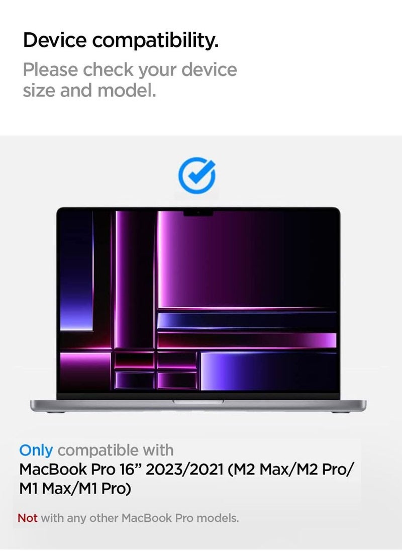 Spigen - Urban Fit for MacBook Pro 14 inch M4 / M4 Pro / M4 Max (2024) M3/M2/M1/Pro/Max (2023-2021) A3112 A3185 A3401 A2918 A2992 A2779 A2442 Premium Knit Fabric Hard Shell Case – Black - Image 1