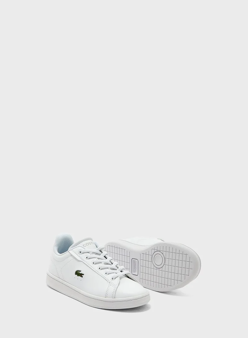 LACOSTE Kids Lace Up Court Sneakers