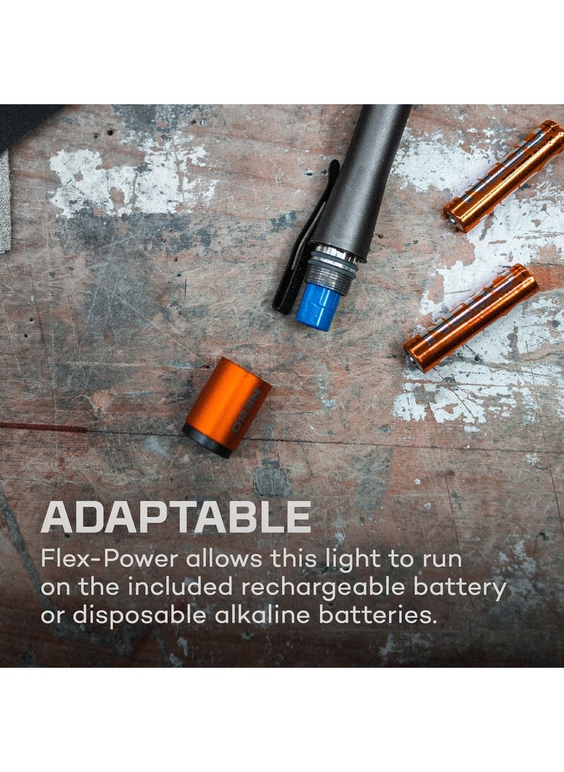 NEBO Inspector Rechargeable Pen Flashlight 500 Lumen (POC-1000-G)  - Image 3