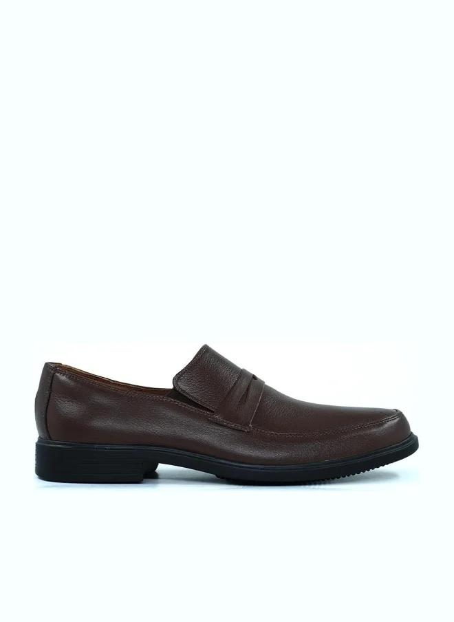 هاش بابيز HUSH PUPPIES Brown Leather Slip-On Shoes