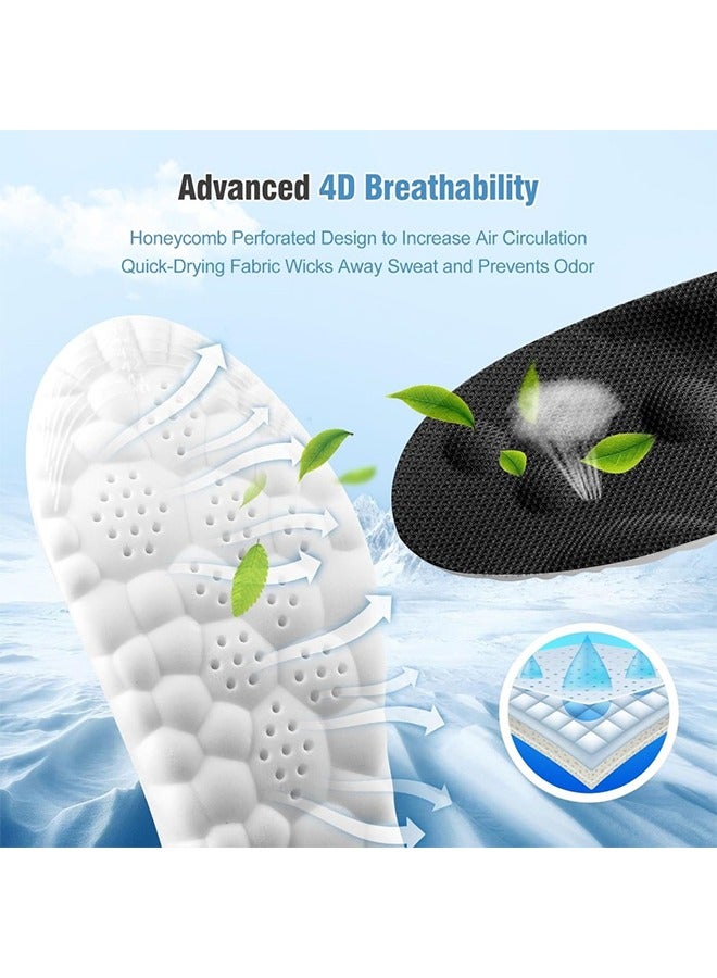 High Elastic PU Memory Foam Women's Insole - Comfortable, Anti-Bacterial, Odor-Resistant, Perspiration Breathable And Shock-Absorbable Casual Lnsole (Size 37-38)  - Image 3