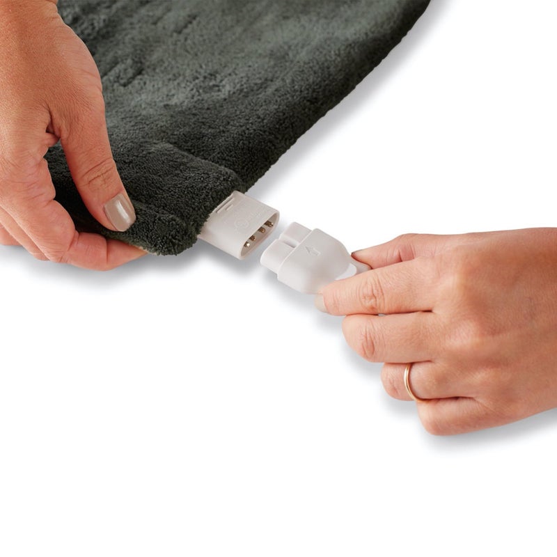 Sunbeam XL Heating Pad for Back Neck and Shoulder Pain Relief Auto Shut Off 6 Heat Settings Extra Large 12 x 24 Green Ideal for Muscle Aches and Arthritis Pain - Image 3