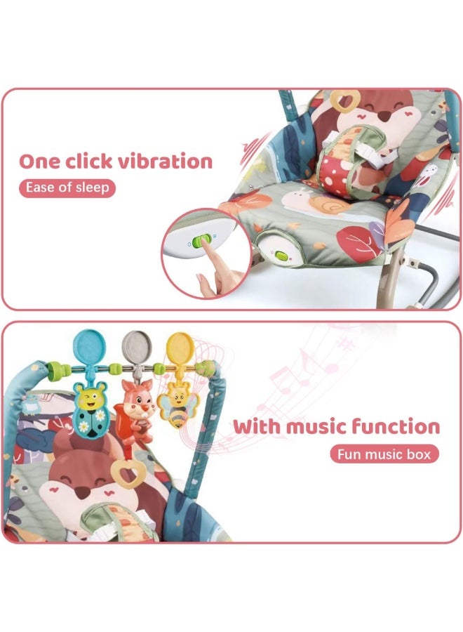 Tiibaby Musical Baby Rocker | Rocking Chair for Infants to Toddlers | with Vibrating Rocking and Soothing Toys for Toddlers | Suitable from Birth - Image 4