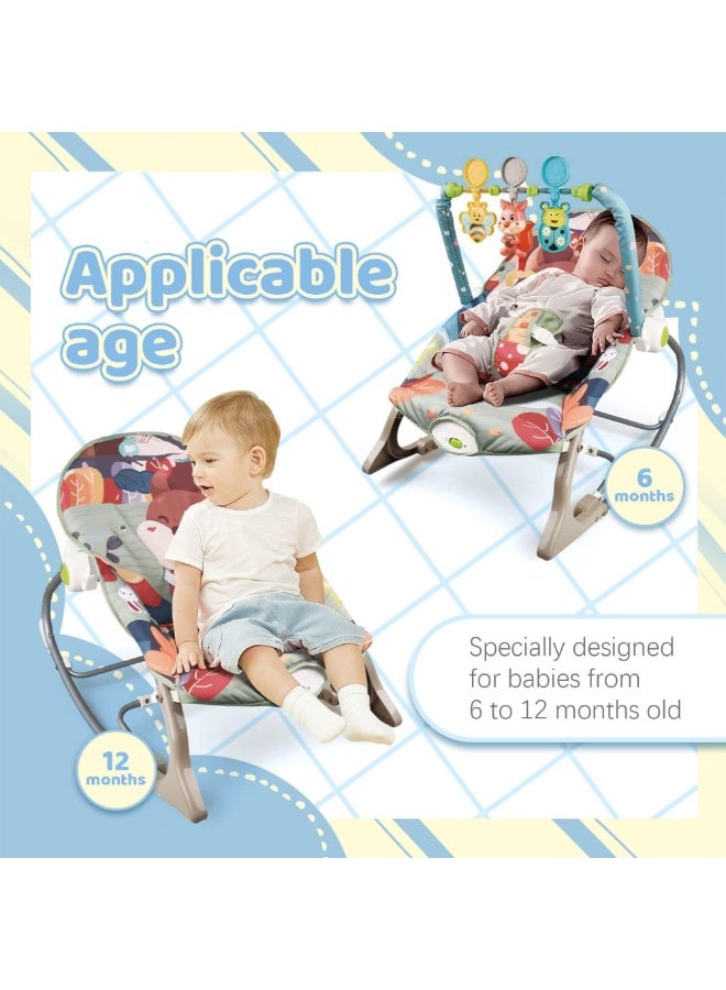 Tiibaby Musical Baby Rocker | Rocking Chair for Infants to Toddlers | with Vibrating Rocking and Soothing Toys for Toddlers | Suitable from Birth - Image 5