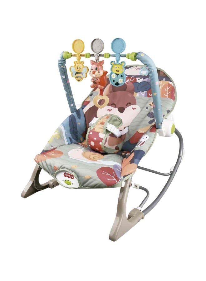 Tiibaby Musical Baby Rocker | Rocking Chair for Infants to Toddlers | with Vibrating Rocking and Soothing Toys for Toddlers | Suitable from Birth - Image 1