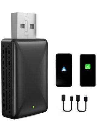 Mini 2-in-1 Wireless CarPlay Adapter | Convert OEM Wired CarPlay to Wireless | Compatible with iPhone & Android Auto | Bluetooth & 5GHz WiFi | Fast Connect & Plug-and-Play - pzsku/Z5A5C5D8637FEF6F77FFBZ/45/1751212333/dfe12e39-c3d3-4686-9789-aa896d943342