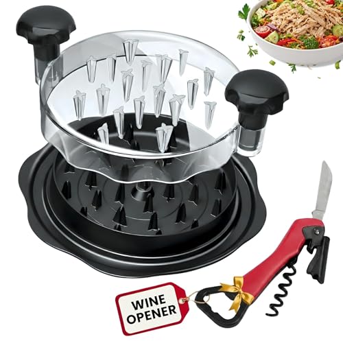 MakeMePro Chicken Shredder Tool Twist For Kitchen 10" | Manual Meat Shredder for Pulled Pork, Beef & Chicken Breast | BPA Free, Ergonomic Handle, Non-Slip Base | Desmenuzador de Pollo - Image 1