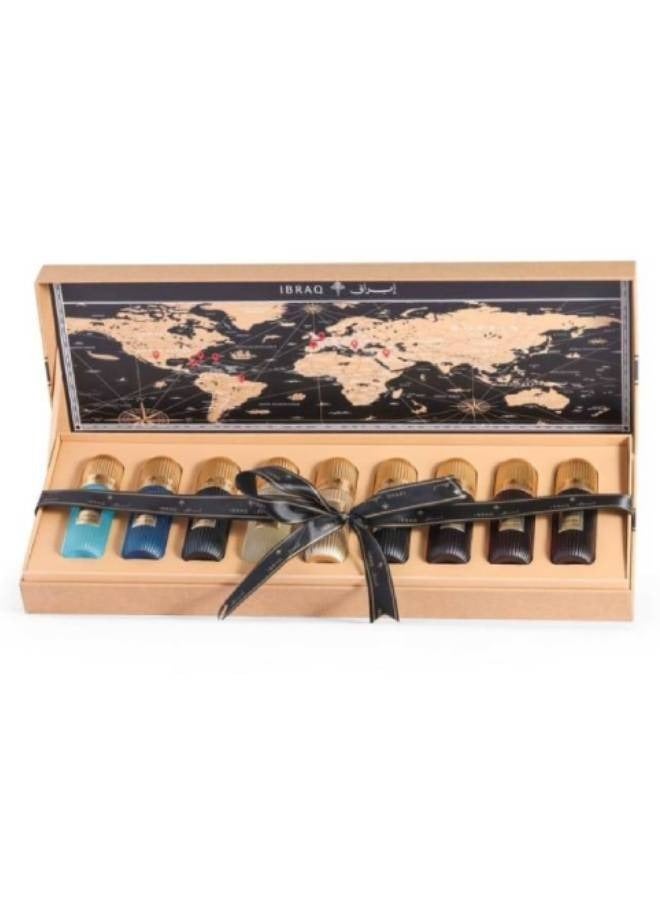 إبراهيم القرشي مجموعة عطور ميني ذا توباكو – 9 قطع أو دو برفان من إبراهيم القرشي – 20 مل لكل عبوة - Image 4