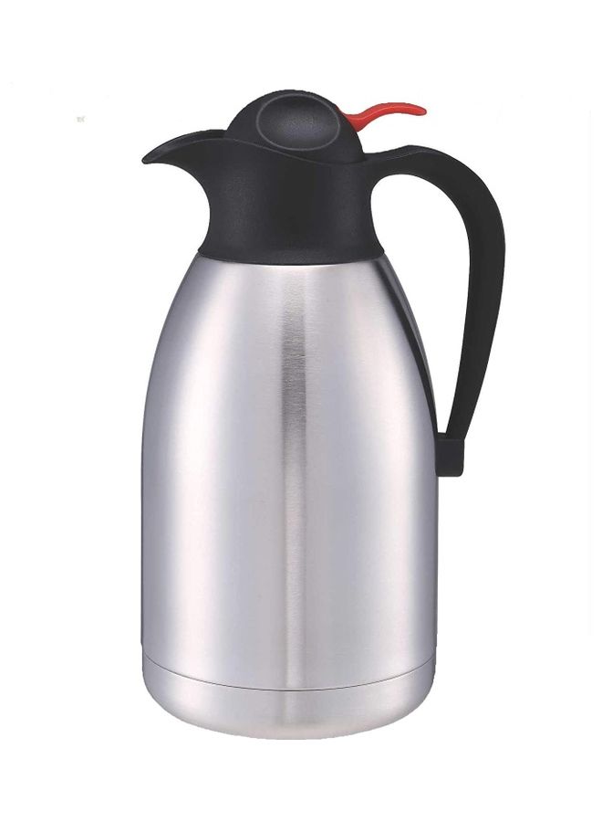 NIBEMINENT Thermal Coffee Jug With Lid Silver/Black - Image 1