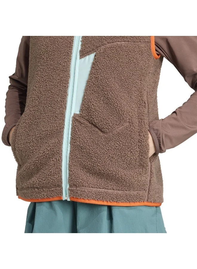 Adidas EARSTR Terrex Xploric High Pile Fleece Vest for Women | Best Price UAE