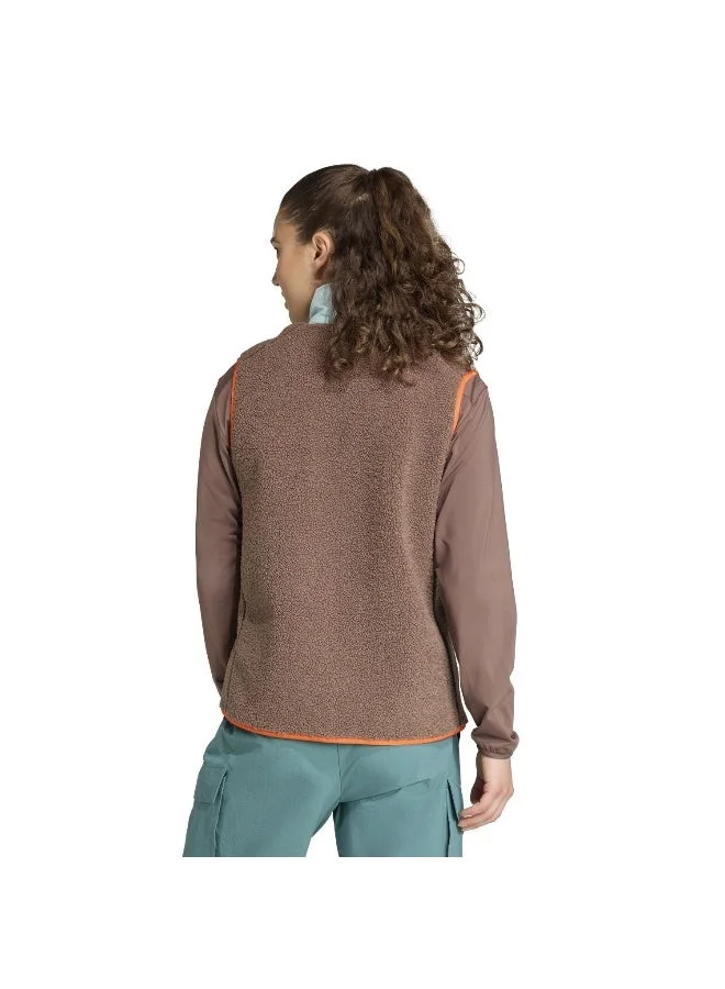 Adidas EARSTR Terrex Xploric High Pile Fleece Vest for Women | Best Price UAE