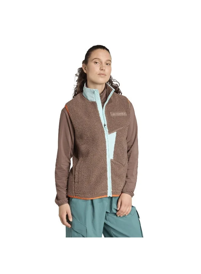 Adidas EARSTR Terrex Xploric High Pile Fleece Vest for Women | Best Price UAE