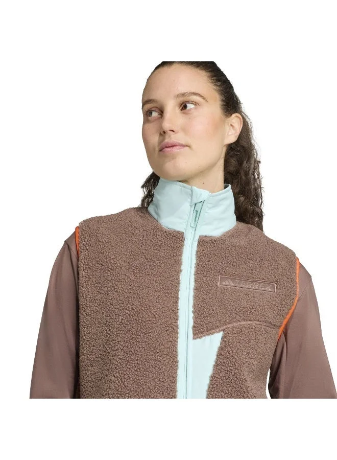 Adidas EARSTR Terrex Xploric High Pile Fleece Vest for Women | Best Price UAE