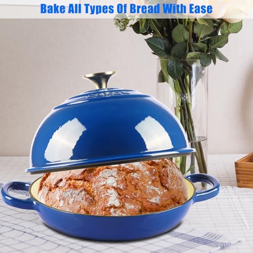 CUKOR ﻿CUKOR 7QT Dutch Oven Pot With Lid, Enameled Cast Iron Dutch Oven For Bread Baking, Non-Stick Bread Pot for Oven/Stovetop (Roast, Braising, Stewing, Soups) - Image 4