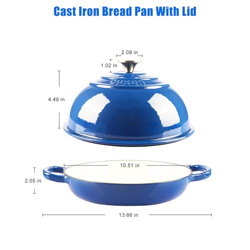 CUKOR ﻿CUKOR 7QT Dutch Oven Pot With Lid, Enameled Cast Iron Dutch Oven For Bread Baking, Non-Stick Bread Pot for Oven/Stovetop (Roast, Braising, Stewing, Soups) - Image 2