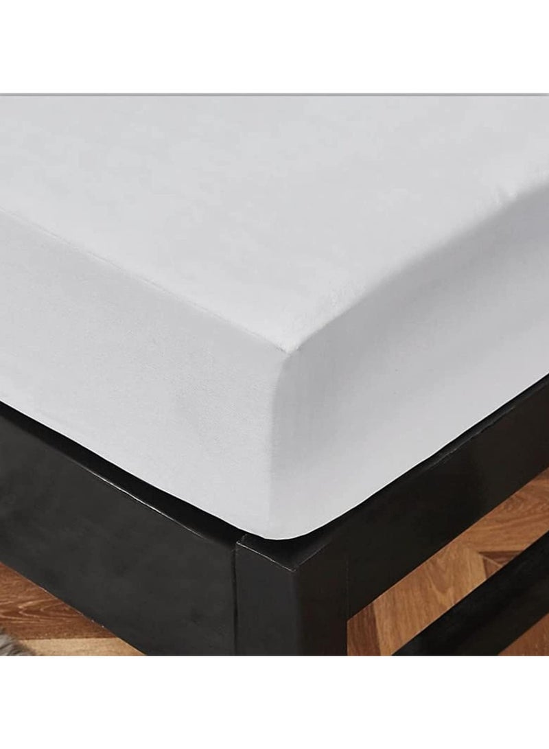 SMART HOME Single sheet, a protective cover to protect the mattress, excellent waterproof, soft and well-ventilated with tight rubber edges up to a height of 30 cm, large queen size 200*120*30 cm - Image 4