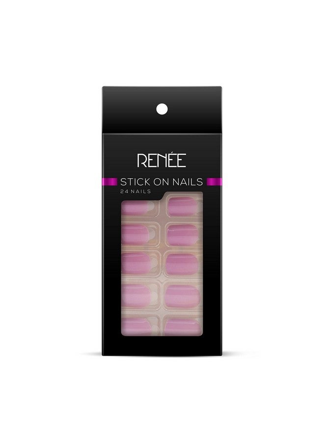 Renee Stick On Nails Bn 03| 24 Reusable Artificial Fake Nail Set| Lightweight & Long Lasting| Easy To Use| Quick Fix For Festivals & Special Occasions - Image 3