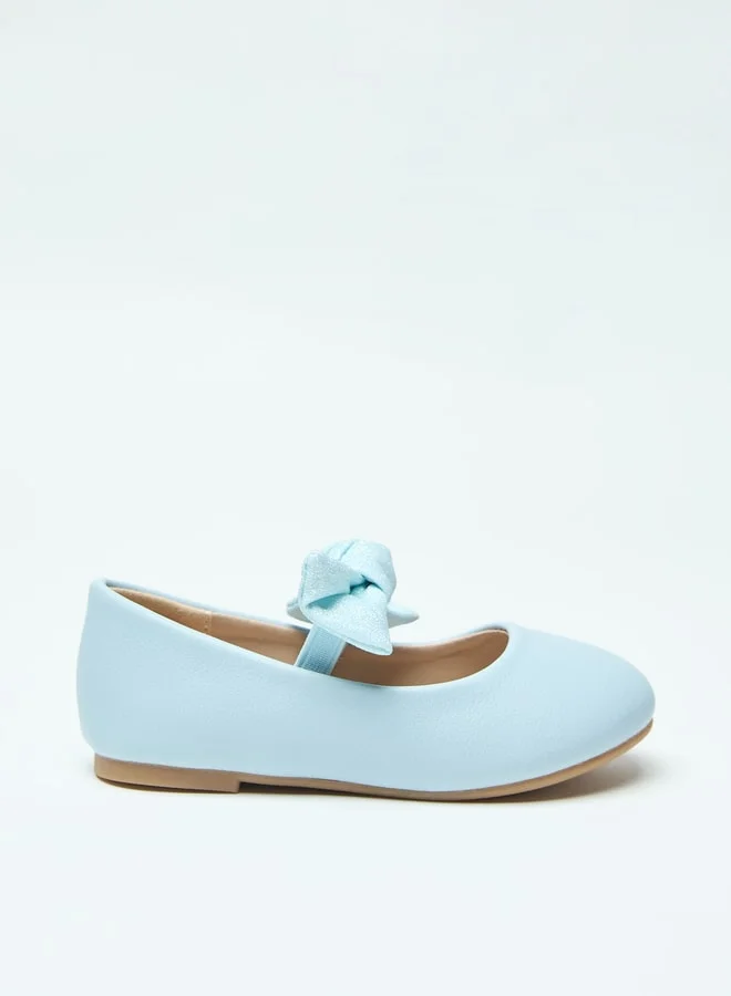 فلورا بيلا من شو إكسبرس Bow Accent Slip-On Ballerina Shoes with Elastic Strap