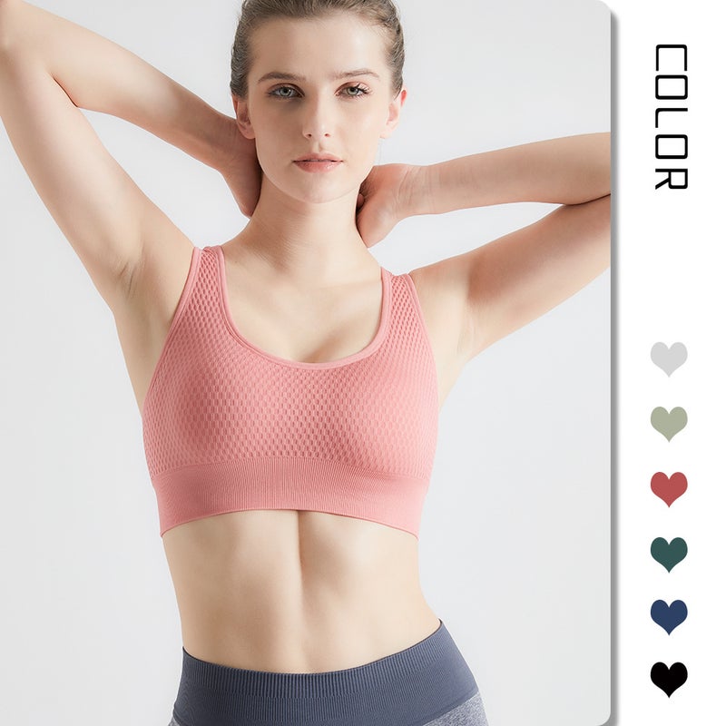 Women's Seamless Sports Bra – Quick-Drying, Breathable, Shock-Proof for Yoga and Fitness - Image 2