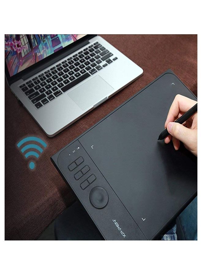 XP-PEN Star 06 Wireless Graphic Drawing Tablet Black With Pen - Image 4
