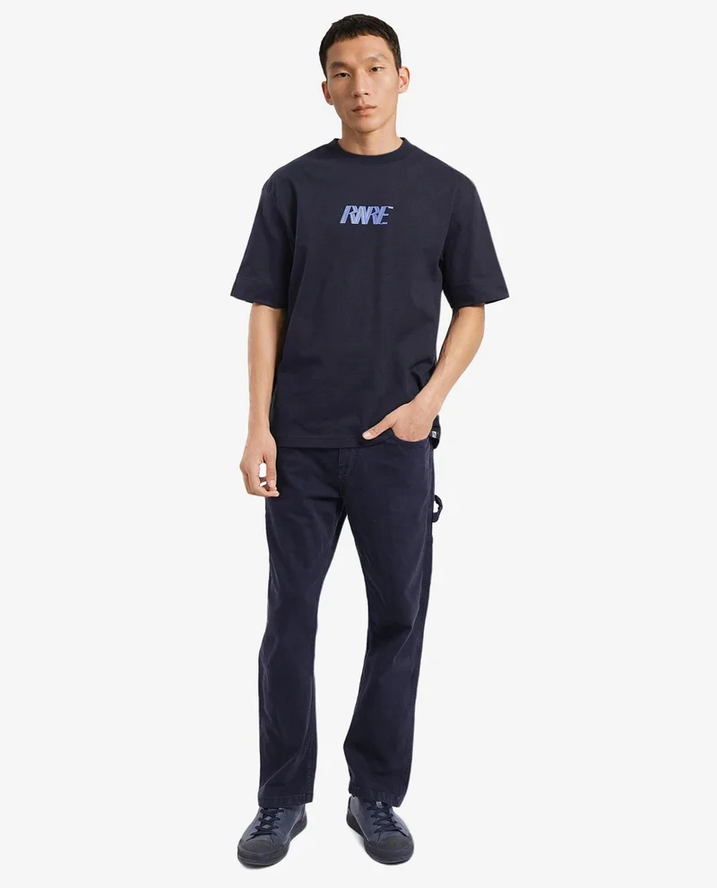 Rare Rabbit Men's Hd Print Boxy Fit T-Shirt