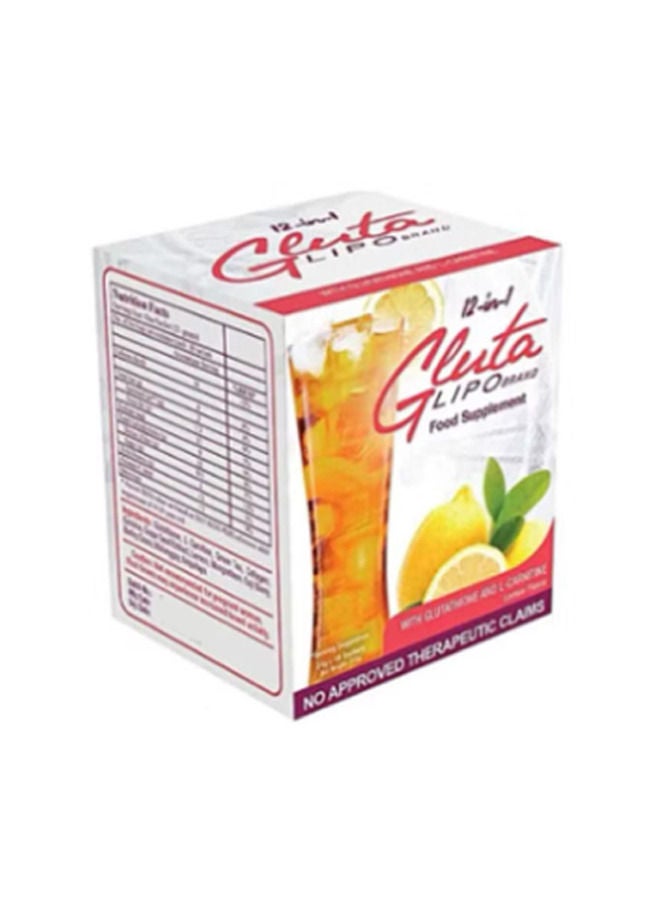 Glutalipo  Gluta Lipo Juice Drink 12 in 1  - 10 Sachets