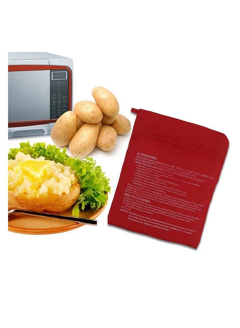 🥔 كيس خبز البطاطس والبطاطا في الميكروويف – سريع، قابل للغسل، متعدد الاستخدامات  - Image 1
