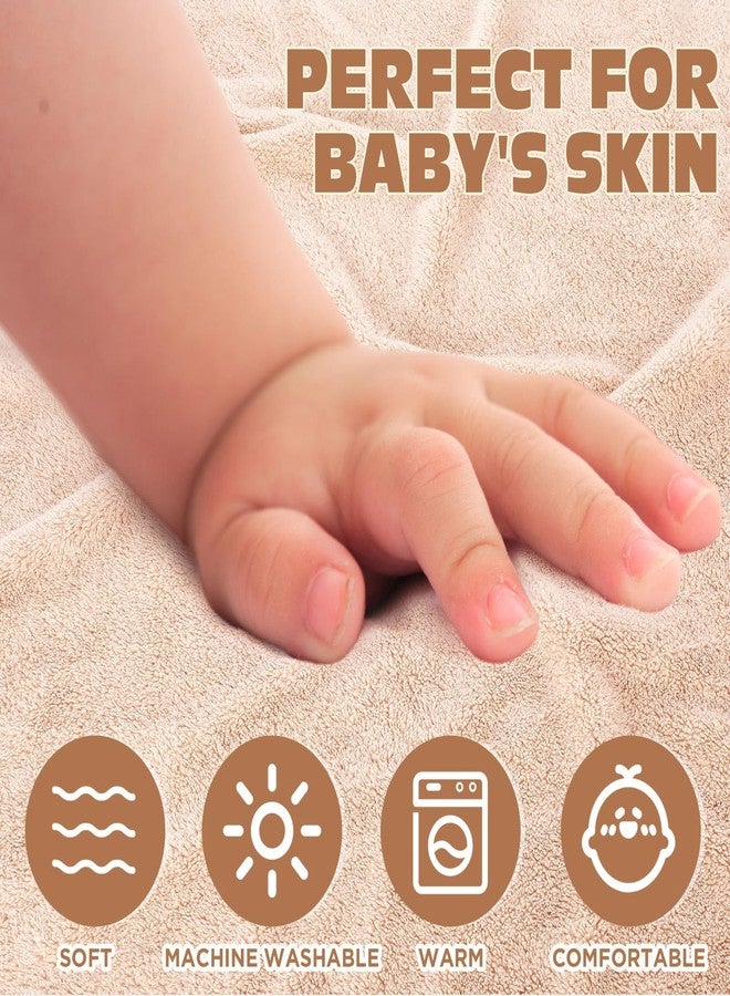 SmoothNovelty 6 Pack Baby Bath Towels Set 31.5 x 31.5 Inch Baby Hooded Towel Coral Fleece Soft Absorbent Toddler Hooded Bath Blanket for Newborn Boy Girl Shower Kids Infant Gift(Multicolor,Classic) - Image 4