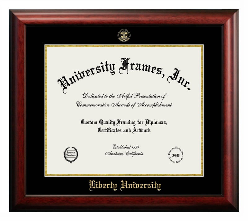 Campus Images Campus Images VA989GED Liberty University Embossed Diploma Frame 85 x 11 Gold 