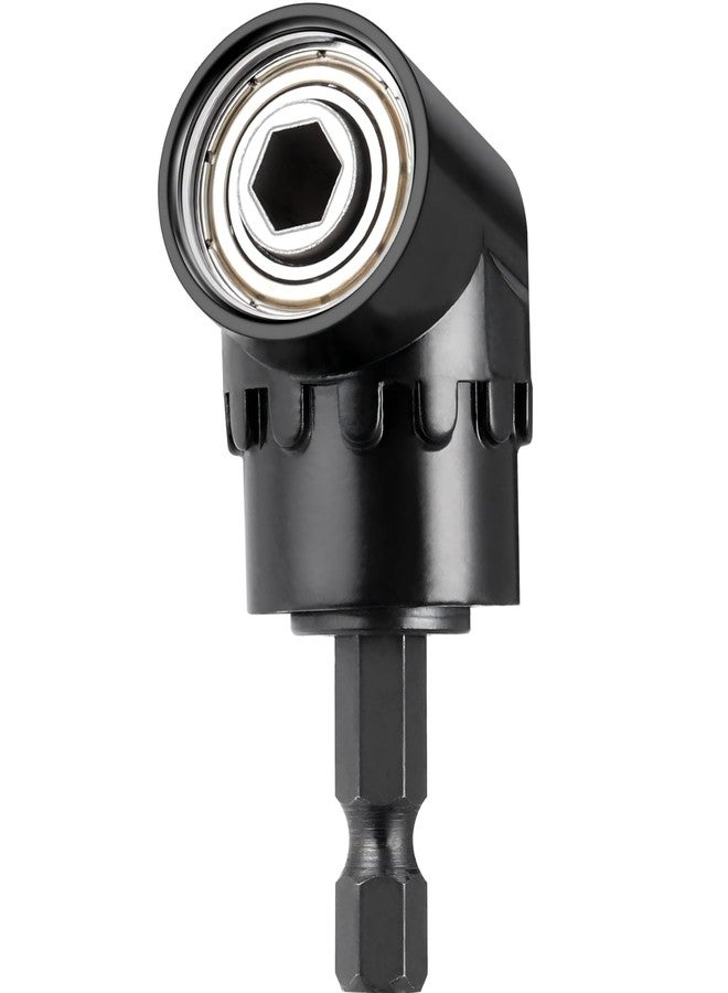 HOOOWOOO 105 Degree Right Steel Angle Driver Angle Extension Power Screwdriver drill with 1/4 Drive Hex Bit Quick Magnetic Drill Bit Angled bit Power Drill Tool,Multifunction Right Angle Drill - Image 1