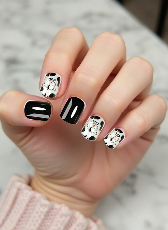 24-Piece Little Miss Nail Set Multicolour - Image 3