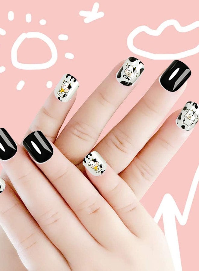 24-Piece Little Miss Nail Set Multicolour - Image 4