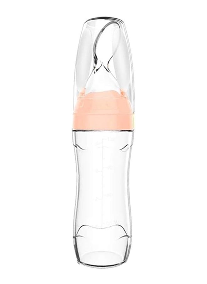 haakaa Baby Food Dispensing Spoon 4Oz, 4 Months, Peach  - Image 1