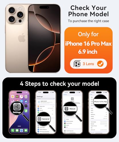 CANSHN Magnetic Compatible with iPhone 16 Pro Max Case, Upgraded [Full Camera Protection] [Compatible with Magsafe] [Translucent Matte] Shockproof Protective Phone Cover 6.9 Inch - Pinkish Purple - Image 2