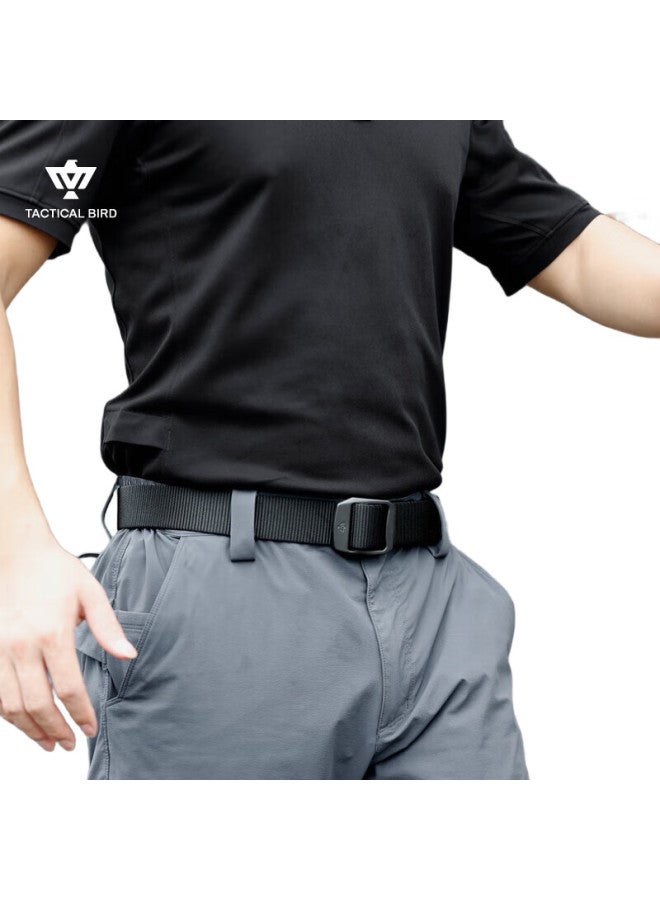 Tactical Bird (Titanium Alloy Buckle) Men'S Fashion Nylon Belt Outdoor Casual Canvas Workwear Jeans Belt Tide - Image 2