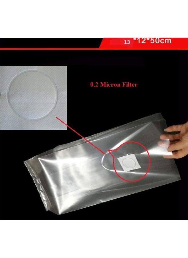 Generic Sucohans  10 Count Mushroom Bags All in One Mushroom Grow Bag Farm-Mushroom Sealable Myco Bags Large Size 8 X 5 X 19 0.2 Micron Filter 3 Mil Polypropylene for Substrate Autoclavable  - Image 4