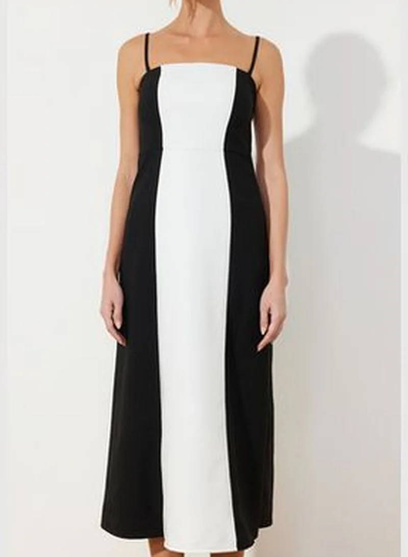trendyol Color Block Midi Dress
