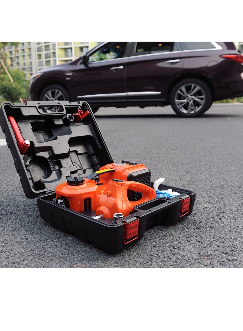 Gasin 12V 5 ton car electro-hydraulic jack set with air pump multi-function 4 in 1 suitable for all car models - Image 2