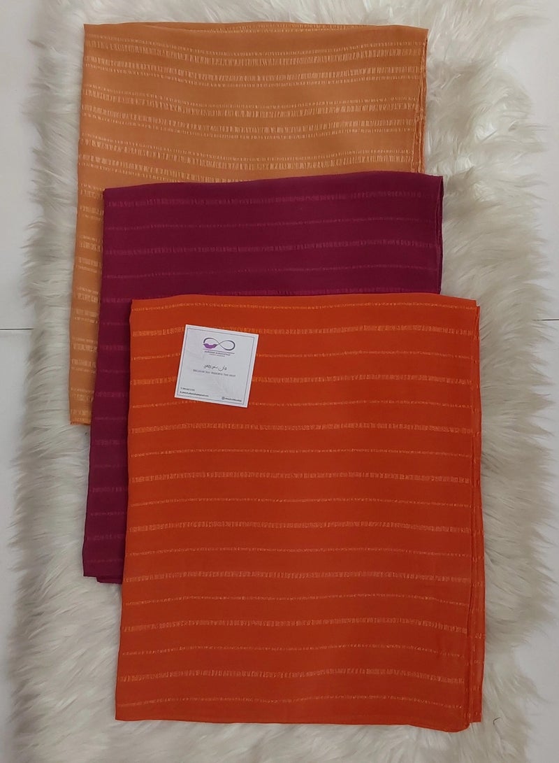 الريش البنفسجي  ALREESH 25 ROYAL CHIFFON SHIELA - Image 1