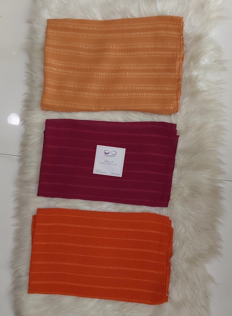 الريش البنفسجي  ALREESH 25 ROYAL CHIFFON SHIELA - Image 2
